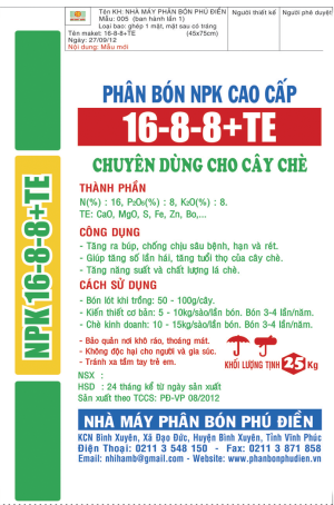 Phú Điền NPK 16-8-8