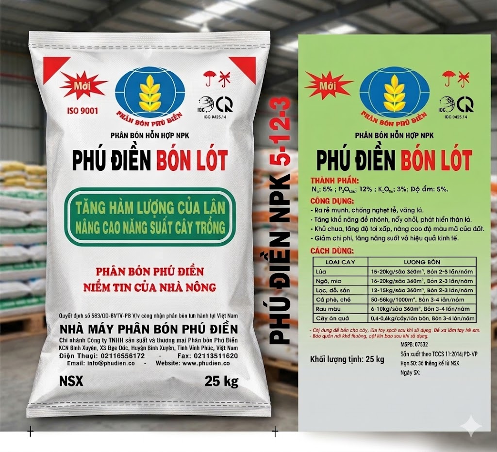 Phân bón lót xanh NPK